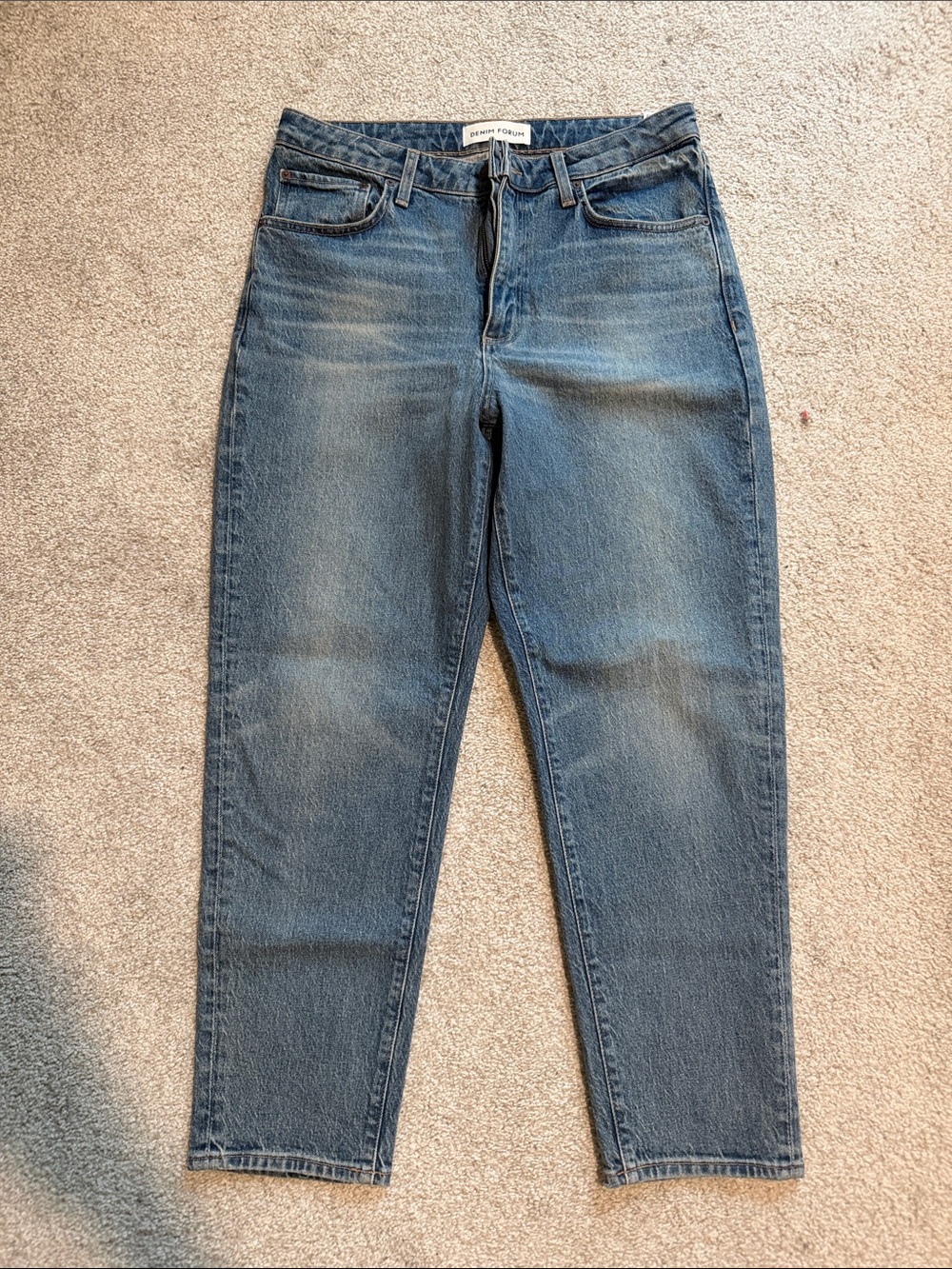 Aritzia Denim Forum Blue High-Rise Relaxed Jeans